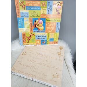 Disney‎ SandyLion Winnie Pooh Scrapbook Paper 2 Pkg 12 x 12 Scrapbook Acid Free